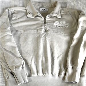 Soulcycle Half-Zip ladies Sweatshirt- Cream